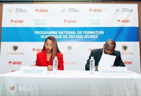 Airtel RDC s’engage à fournir l’Internet gratuit pour former 250 000 jeunes au digital Airtel RDC s’engage à fournir l’Internet gratuit pour former 250 000 jeunes au digital